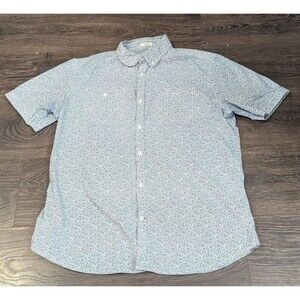 Colours Alexander Julian Shirt Size Large White Short Sleeve Button Up (641m)